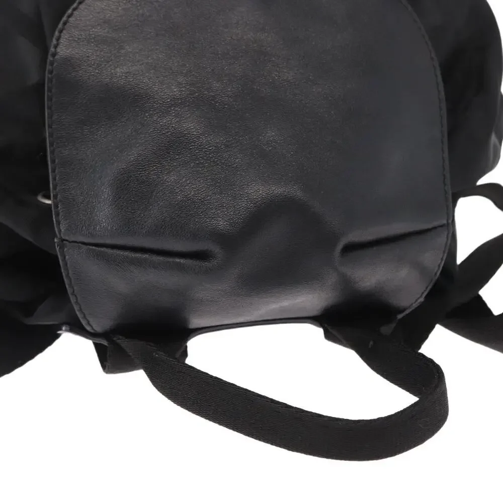 Salvatore Ferragamo Nylon Gancini Backpack Black